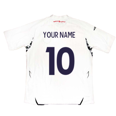 England 2007-2009 Home Shirt (S) (Very Good) (Your Name)