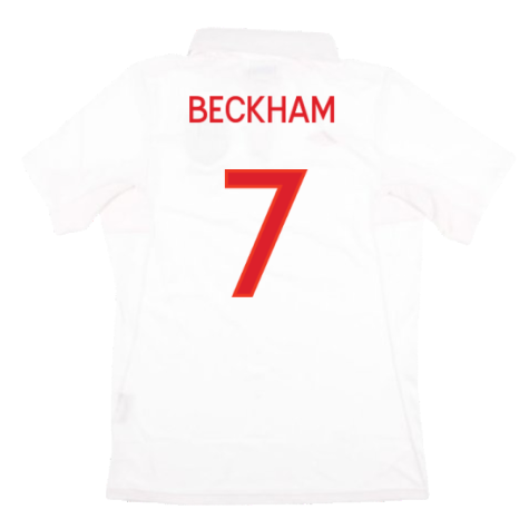 England 2009-10 Home Shirt (With South Africa Badge Detail) (XL) (Mint) (BECKHAM 7)