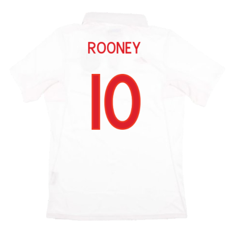 England 2009-10 Home Shirt (With South Africa Badge Detail) (XL) (Mint) (ROONEY 10)