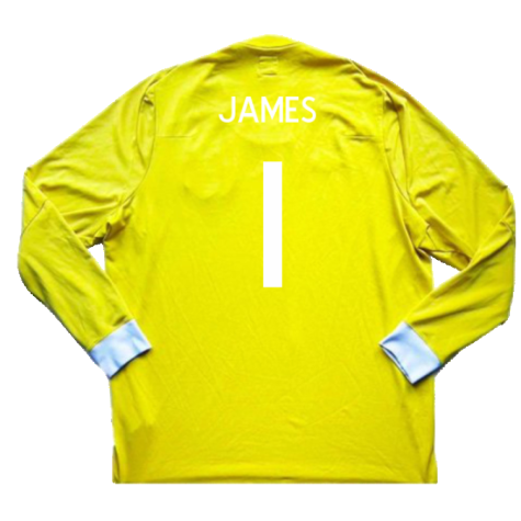England 2010-11 Goalkeeper Shirt (L) (Mint) (JAMES 1)