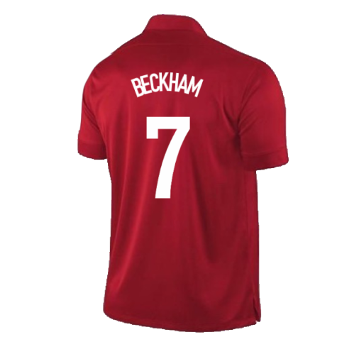 England 2013-14 Away Shirt (XL Boys) (Excellent) (BECKHAM 7)