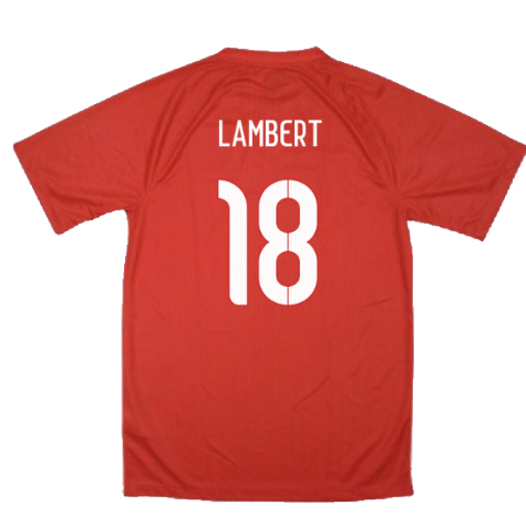 England 2014-16 Away Shirt (XL) (Very Good) (LAMBERT 18)