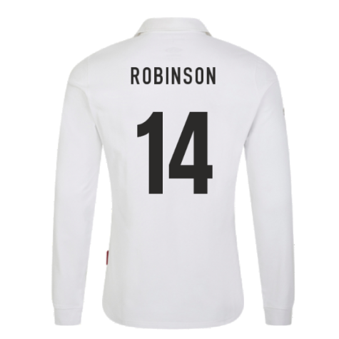 England 2023 RWC Home LS Classic Rugby Shirt (Robinson 14)