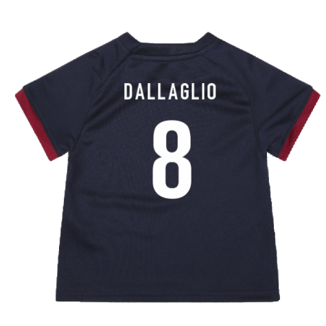 England RWC 2023 Alternate Replica Rugby Baby Shirt (Dallaglio 8)