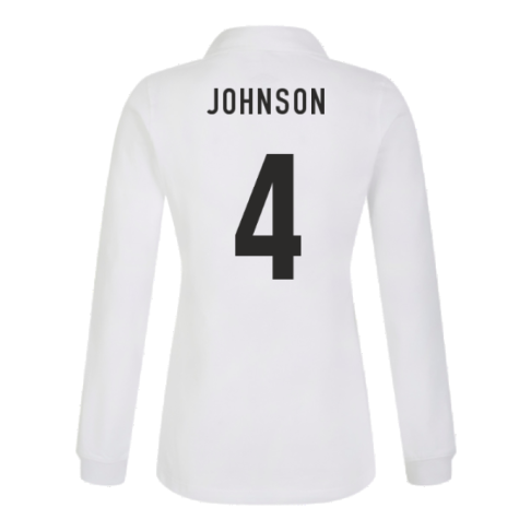 England RWC 2023 Home Classic LS Rugby Shirt (Ladies) (Johnson 4)