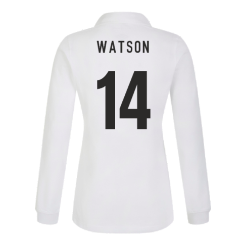 England RWC 2023 Home Classic LS Rugby Shirt (Ladies) (Watson 14)