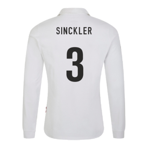 England RWC 2023 Home LS Classic Jersey (Kids) (Sinckler 3)