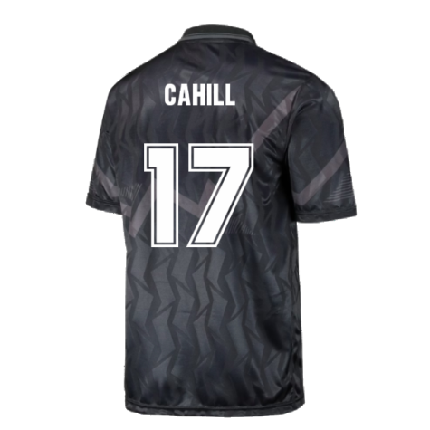 Everton 1990 Black Out Retro Football Shirt (CAHILL 17)