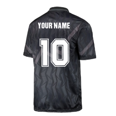 Everton 1990 Black Out Retro Football Shirt (Your Name)