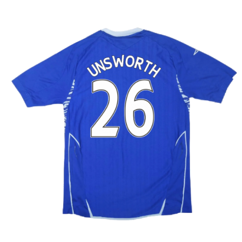 Everton 2007-08 Home Shirt ((Excellent) S) (UNSWORTH 26)