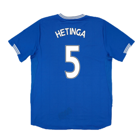 Everton 2009-10 Home Shirt (XL) (Good) (Hetinga 5)