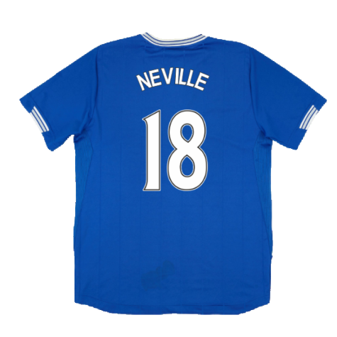 Everton 2009-10 Home Shirt (Good) (Neville 18)