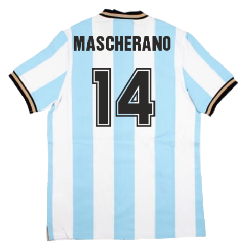 False Nein Argentina Home Vintage Shirt (MASCHERANO 14)