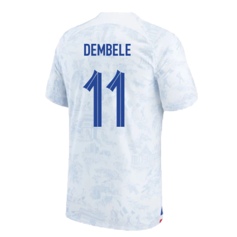 France 2022-23 Away Shirt (Mbappe #10) (Womens M) (Good) (DEMBELE 11)