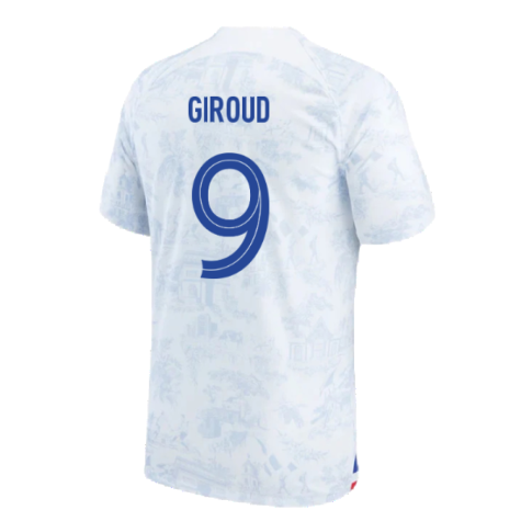 France 2022-23 Away Shirt (Mbappe #10) (Womens M) (Good) (GIROUD 9)