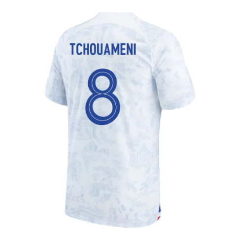 France 2022-23 Away Shirt (Mbappe #10) (Womens M) (Good) (TCHOUAMENI 8)