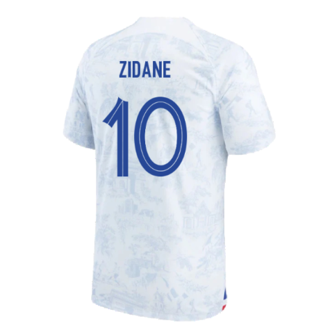 France 2022-23 Away Shirt (Mbappe #10) (Womens M) (Good) (ZIDANE 10)