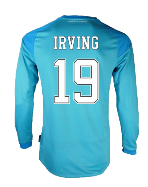 Hearts 2020-21 GK Home Long Sleeve Shirt (L) (Irving 19) (Excellent)