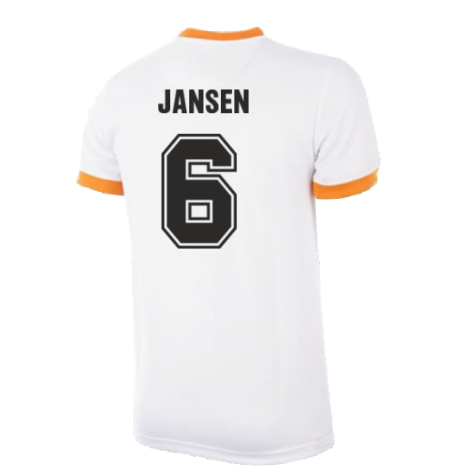 Holland World Cup Away 1978 Retro Football Shirt (Jansen 6)