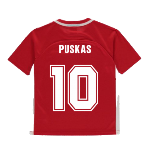 Hungary 2021 Polyester T-Shirt (Red) - Kids (PUSKAS 10)