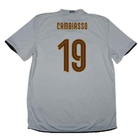 Inter Milan 2008-09 Away Shirt (XXL) (Fair) (Cambiasso 19)