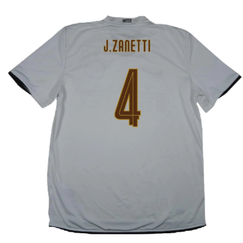 Inter Milan 2008-09 Away Shirt (XXL) (Fair) (J.Zanetti 4)