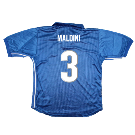 Italy 1998-99 Home Shirt (XL Boys) (Very Good) (Maldini 3)