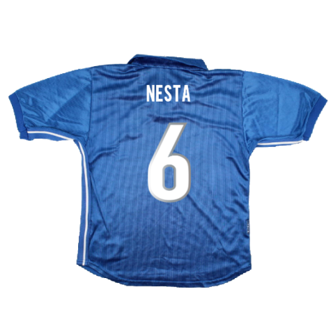 Italy 1998-99 Home Shirt (XL Boys) (Very Good) (Nesta 6)