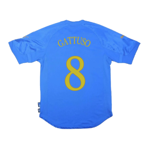 Italy 2004-06 Home Shirt (XL) (Good) (Gattuso 8)