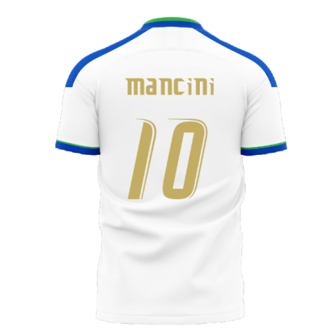 Italy 2006 Style Away Concept Shirt (Libero) (MANCINI 10)