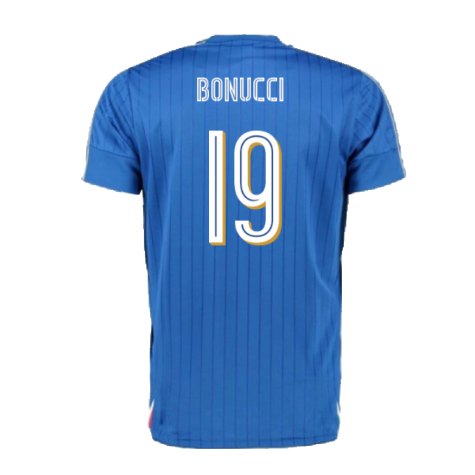 Italy 2016-17 Home Shirt (XLB) (Good) (Bonucci 19)