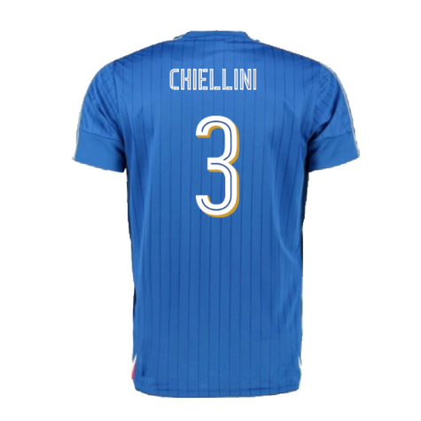 Italy 2016-17 Home Shirt (XLB) (Good) (Chiellini 3)