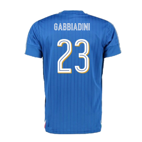 Italy 2016-17 Home Shirt (XLB) (Good) (Gabbiadini 23)