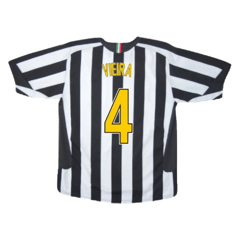 Juventus 2005-06 Home Shirt (XL) (Very Good) (Vieira 4)