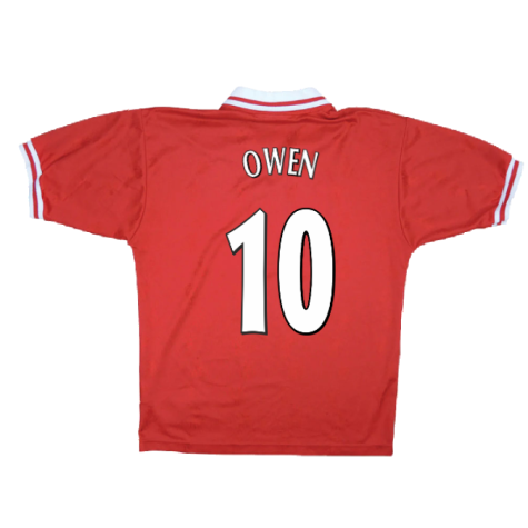 Liverpool 1996-98 Home Shirt (Excellent) (OWEN 10)