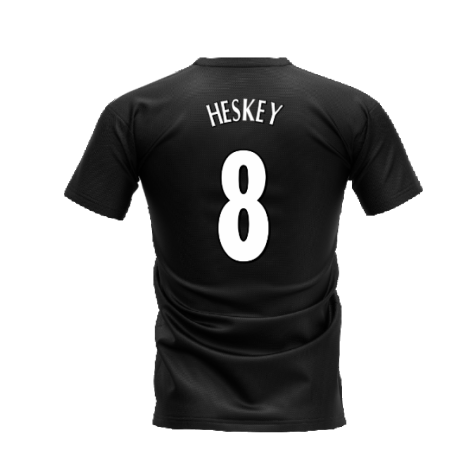 Liverpool 2000-2001 Retro Shirt T-shirt - Text (Black) (Heskey 8)