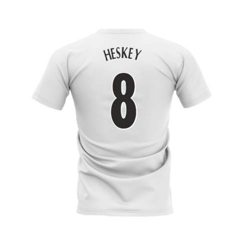 Liverpool 2000-2001 Retro Shirt T-shirt - Text (White) (Heskey 8)