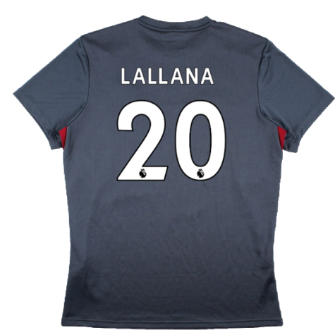 Liverpool 2017-18 New Balance Training Shirt (L) (Lallana 20) (Excellent)