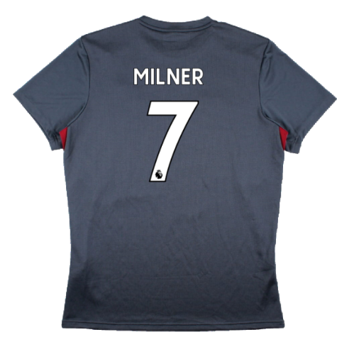 Liverpool 2017-18 New Balance Training Shirt (L) (Milner 7) (Excellent)