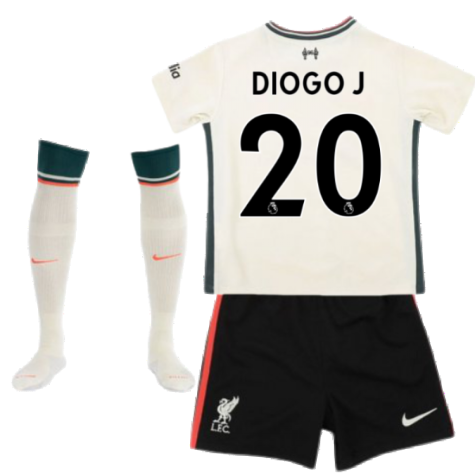 Liverpool 2021-2022 Away Little Boys Mini Kit (DIOGO J. 20)