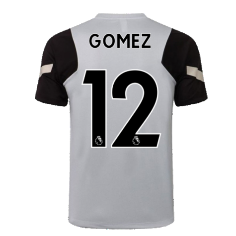 Liverpool 2021-2022 CL Training Shirt (Wolf Grey) (GOMEZ 12)