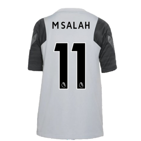 Liverpool 2021-2022 CL Training Shirt (Wolf Grey) - Kids (M.SALAH 11)