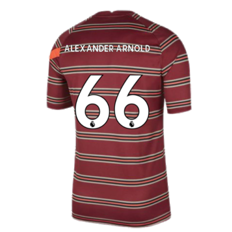 Liverpool 2021-2022 Pre-Match Training Shirt (Red) - Kids (ALEXANDER ARNOLD 66)