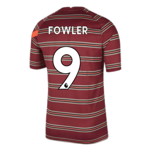 Liverpool 2021-2022 Pre-Match Training Shirt (Red) - Kids (FOWLER 9)