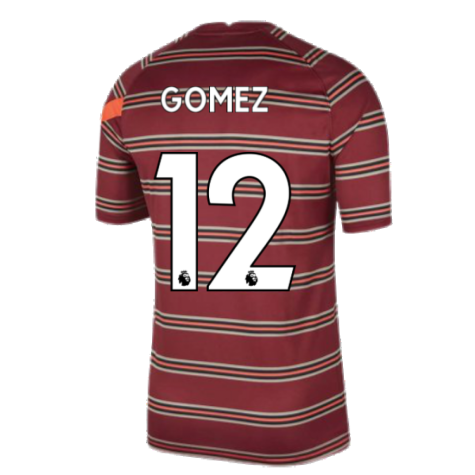 Liverpool 2021-2022 Pre-Match Training Shirt (Red) - Kids (GOMEZ 12)