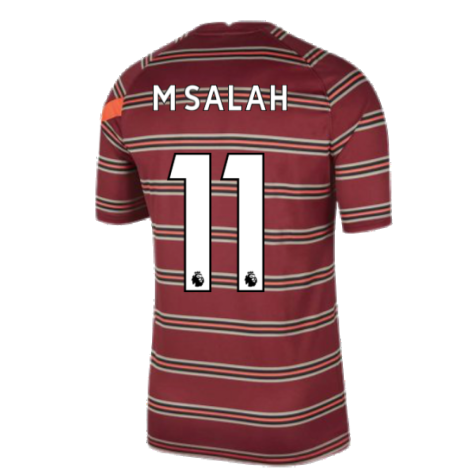 Liverpool 2021-2022 Pre-Match Training Shirt (Red) - Kids (M.SALAH 11)