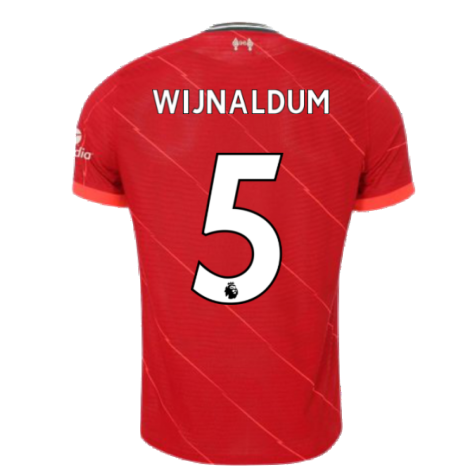 Liverpool 2021-2022 Vapor Home Shirt (Kids) (WIJNALDUM 5)