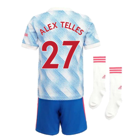 Man Utd 2021-2022 Away Mini Kit (ALEX TELLES 27)