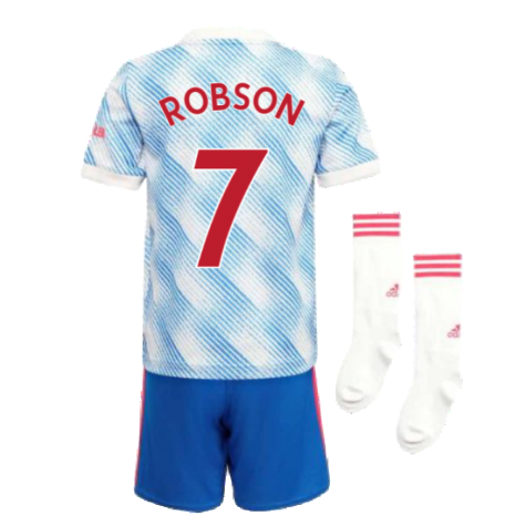 Man Utd 2021-2022 Away Mini Kit (ROBSON 7)