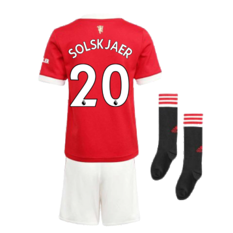 Man Utd 2021-2022 Home Mini Kit (SOLSKJAER 20)